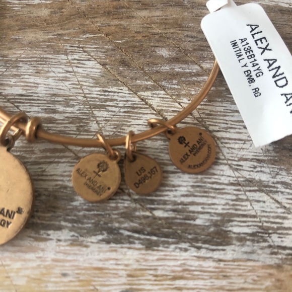 ALEX AND ANI ADJUSTABLE INITIAL BRACELETS - Picture 6 of 6